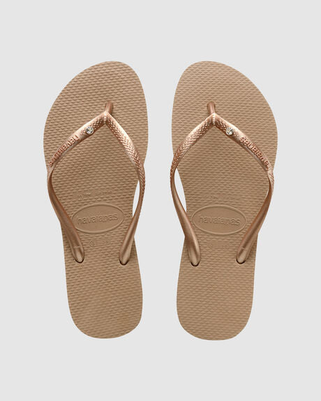 HAVAIANAS SLIM CRYSTAL ROSE GOLD Lotsa Shoes