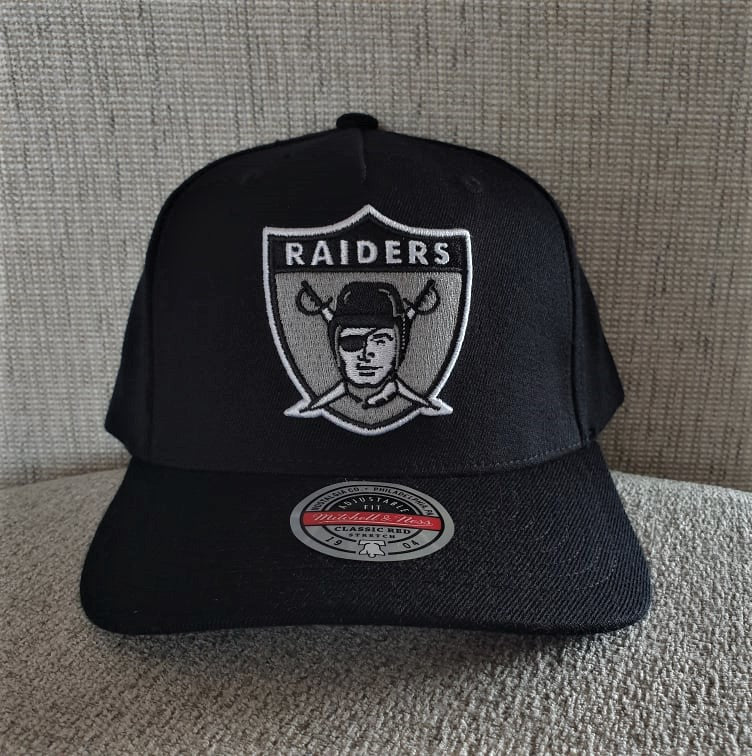 MITCHELL & NESS RAIDERS SNAPBACK - GREY/BLACK – Lotsa Shoes