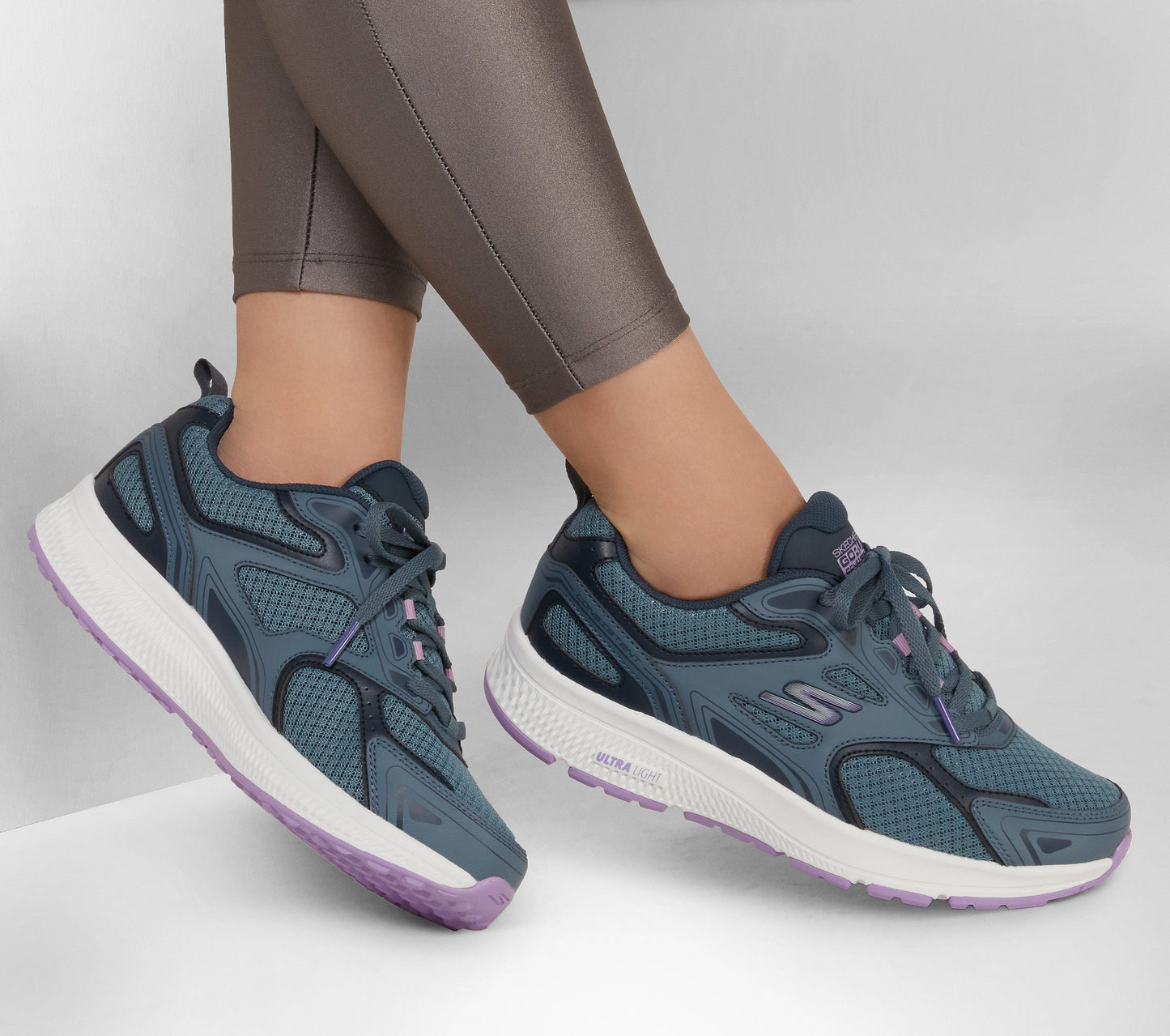 SKECHERS WOMENS GO RUN CONSISTENT - BLUE /PURPLE