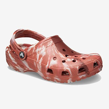 CROCS CLASSIC MARBLED CLOG - DARK CLAY/MULTI