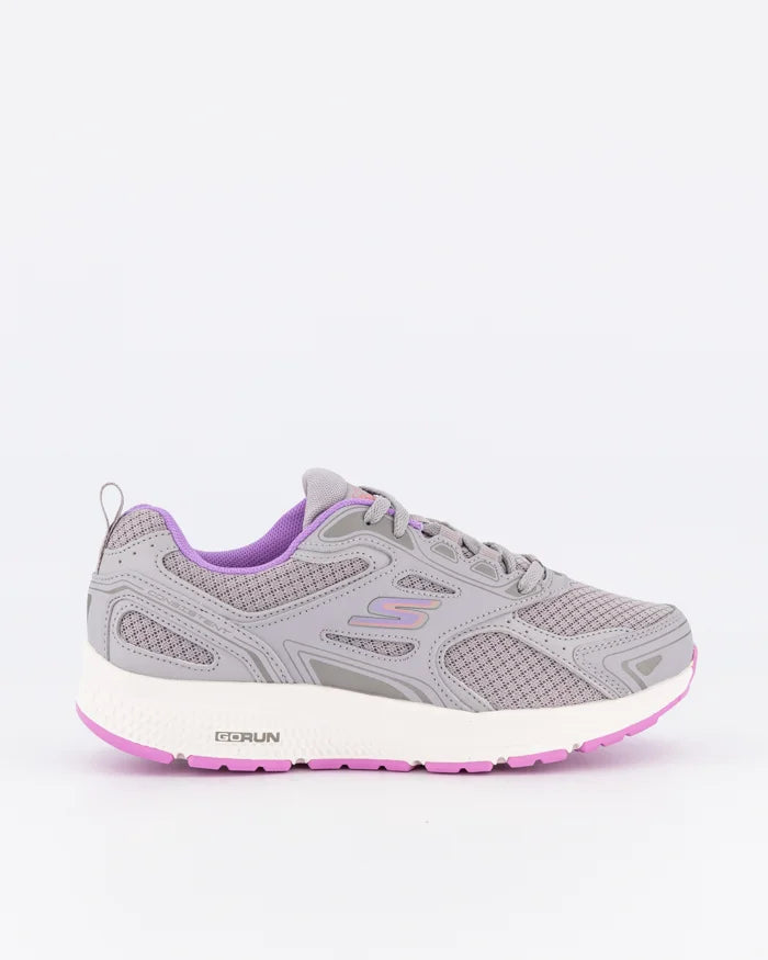 SKECHERS WOMENS GO RUN CONSISTENT - GRAY/LAVENDER