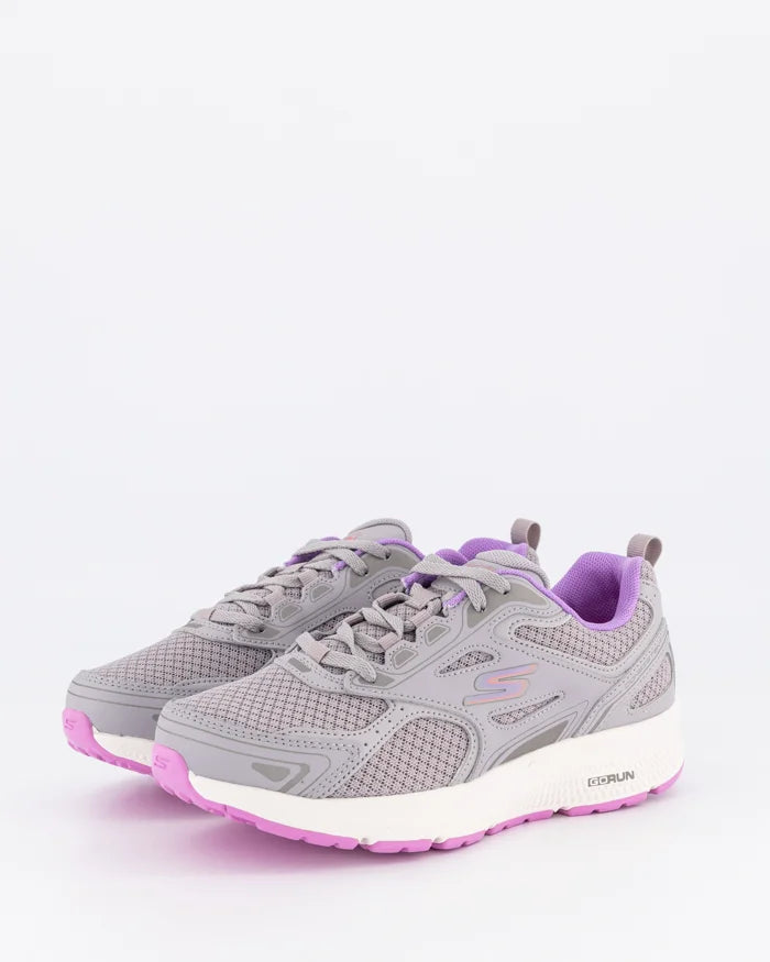 SKECHERS WOMENS GO RUN CONSISTENT - GRAY/LAVENDER