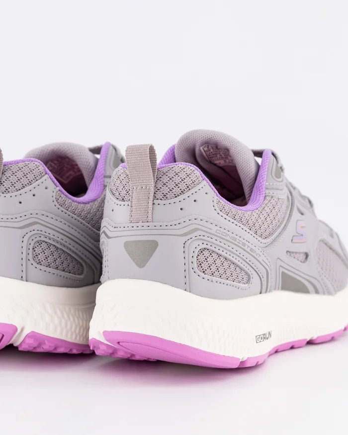 SKECHERS WOMENS GO RUN CONSISTENT - GRAY/LAVENDER