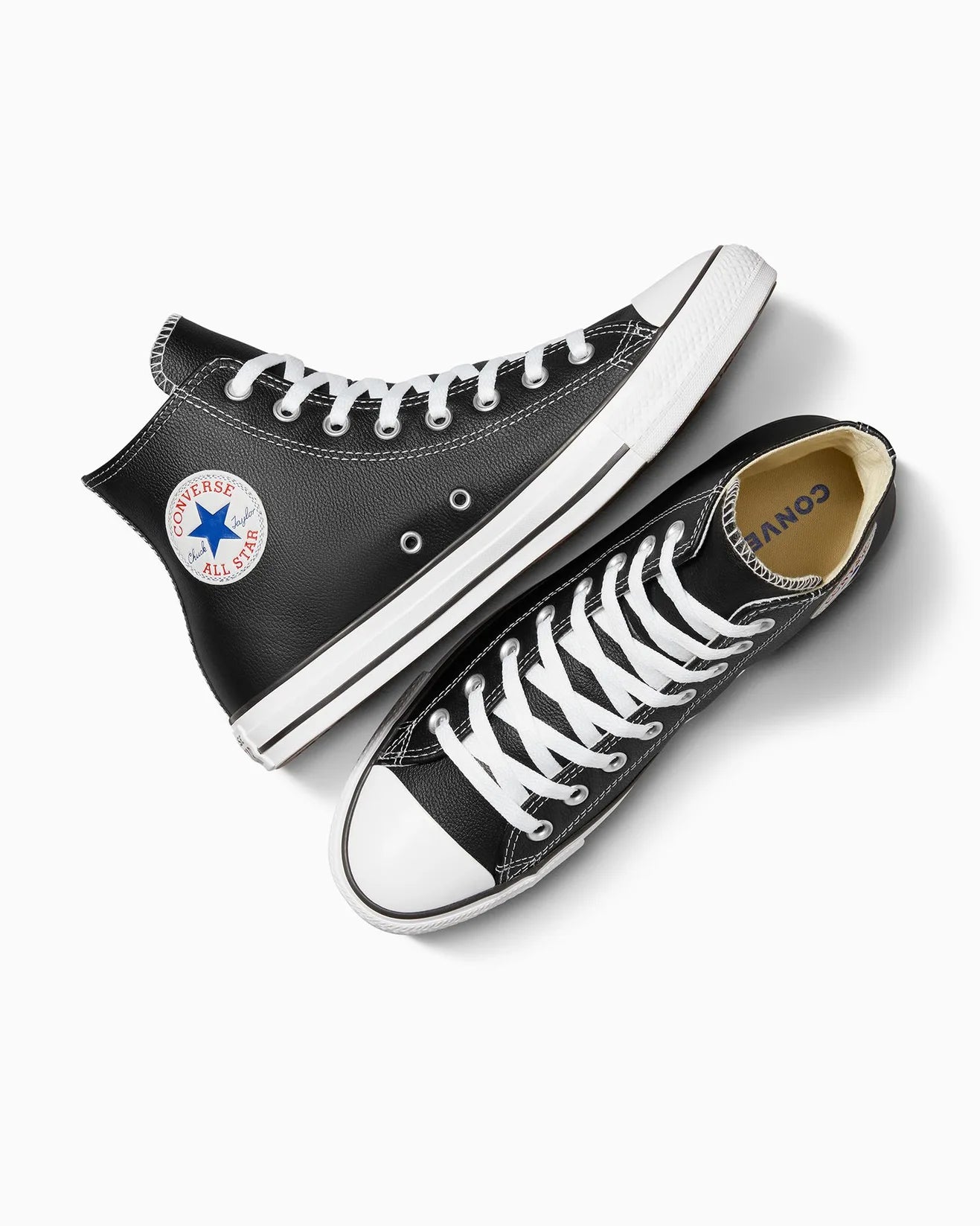 CONVERSE Chuck Taylor All Star Leather High Top Black Lotsa Shoes