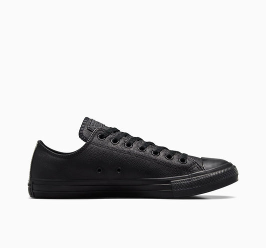 CONVERSE CHUCK TAYLOR ALL STAR LEATHER - LOW TOP BLACK/BLACK