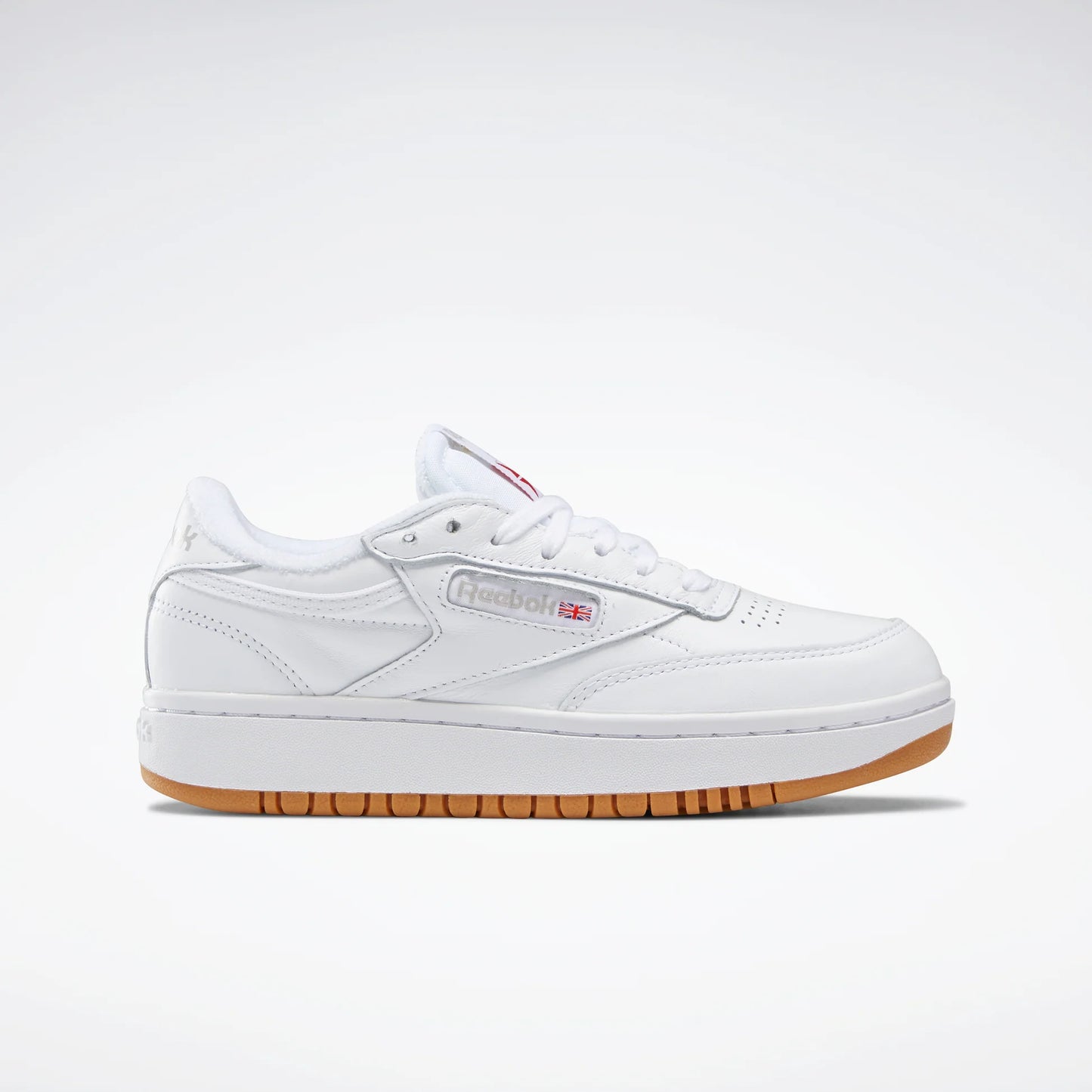 REEBOK WOMENS CLUB C DOUBLE - WHITE/GUM