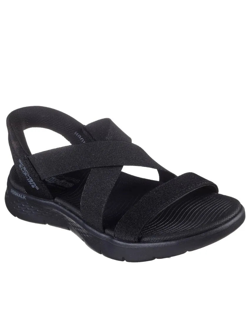 SKECHERS GO WALK FLEX SANDAL GLIMMER UP - BLACK