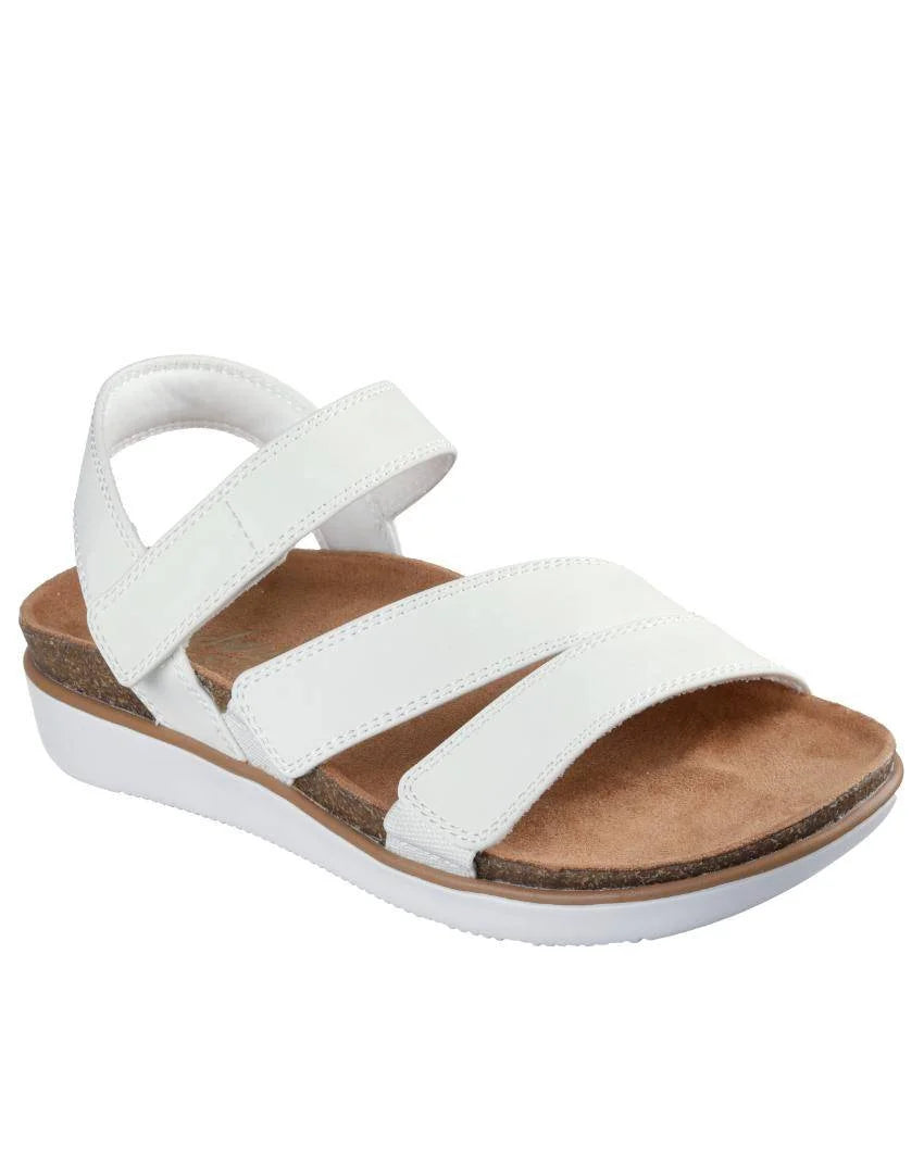 SKECHERS LIFTED COMFORT SANDAL - WHITE