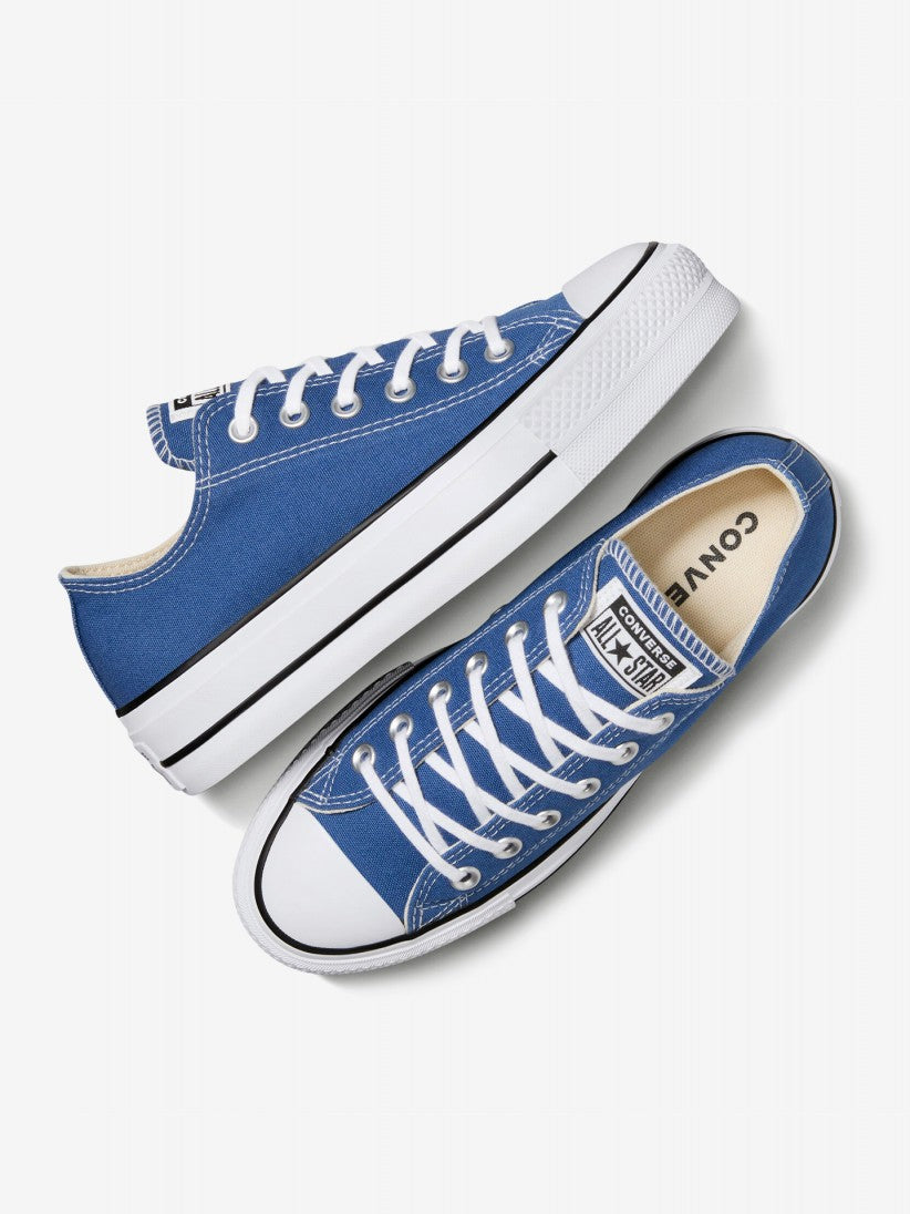 CONVERSE WOMENS CHUCK TAYLOR ALL STAR LIFT OX - ARMOR BLUE/WHITE/BLACK ...