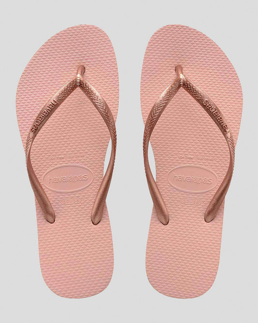 HAVAIANAS SLIM METALLIC - BALLET ROSE