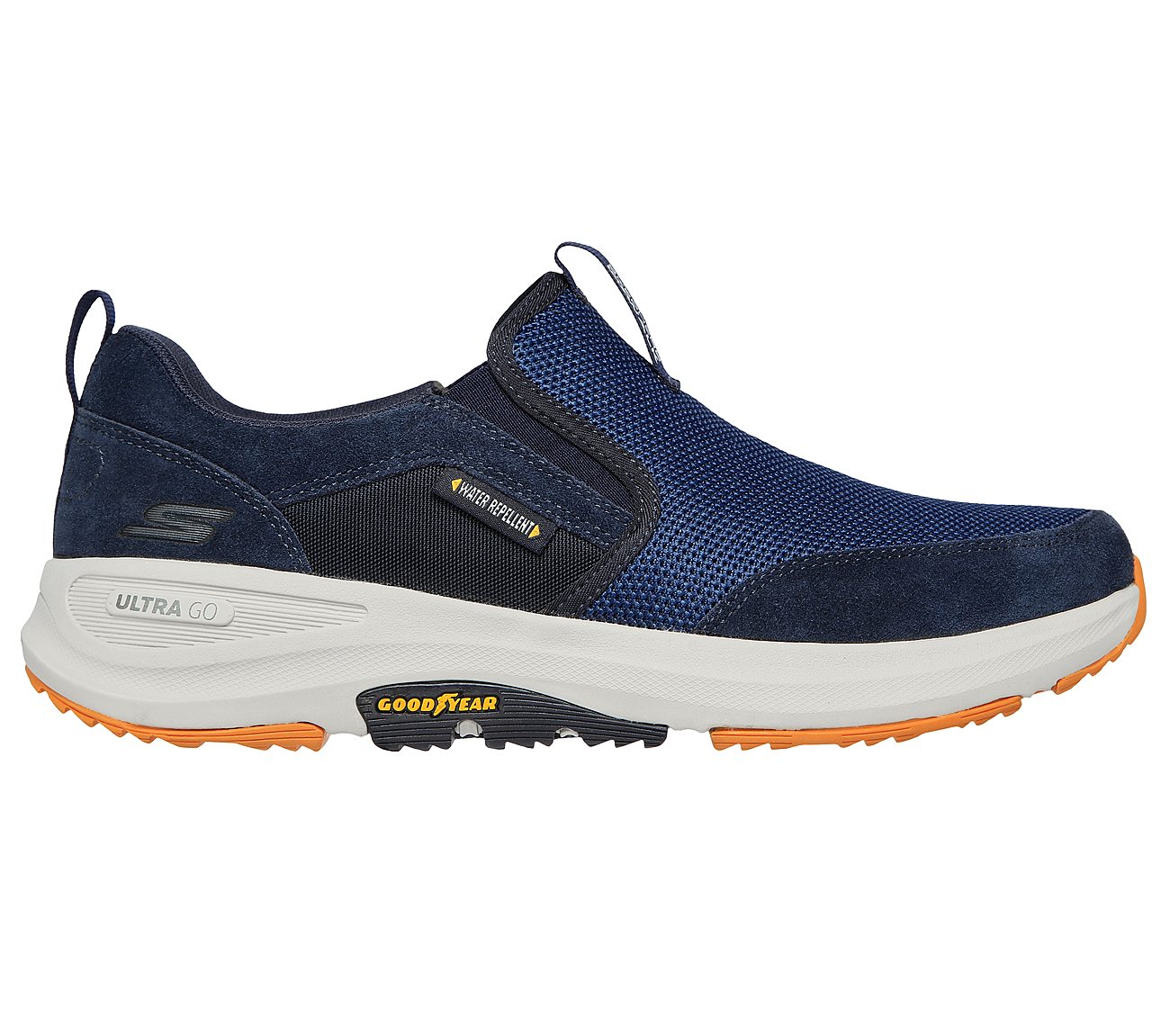 SKECHERS MENS GO WALK OUTDOOR ANDES - NAVY/YELLOW