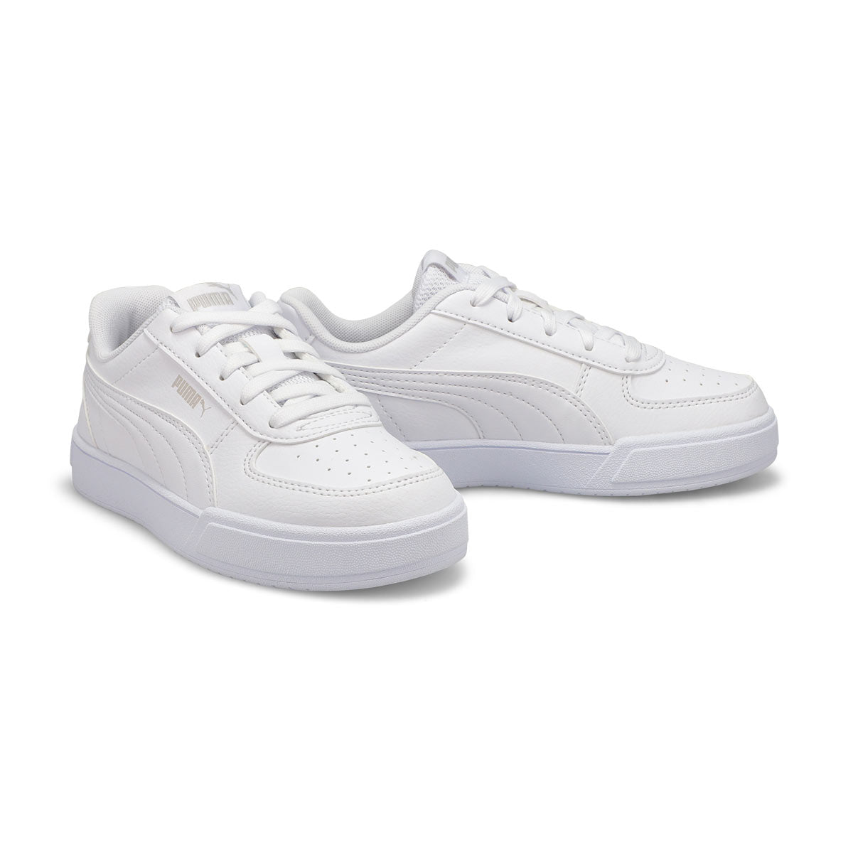 PUMA KIDS CAVEN PS - WHITE/GREY/VIOLET