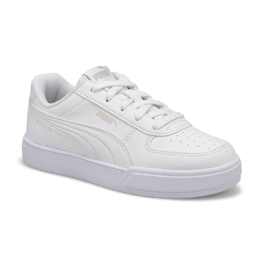 PUMA KIDS CAVEN PS - WHITE/GREY/VIOLET