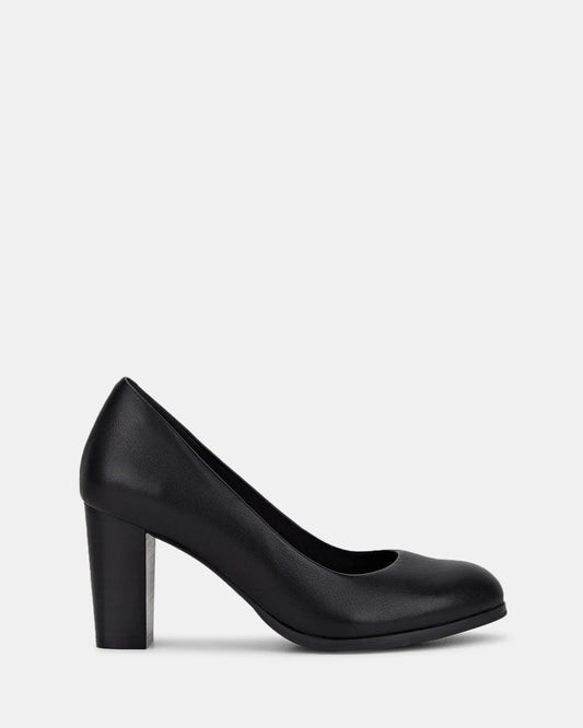 HUSH PUPPIES WOMENS THE TALL PUMP - BLACK