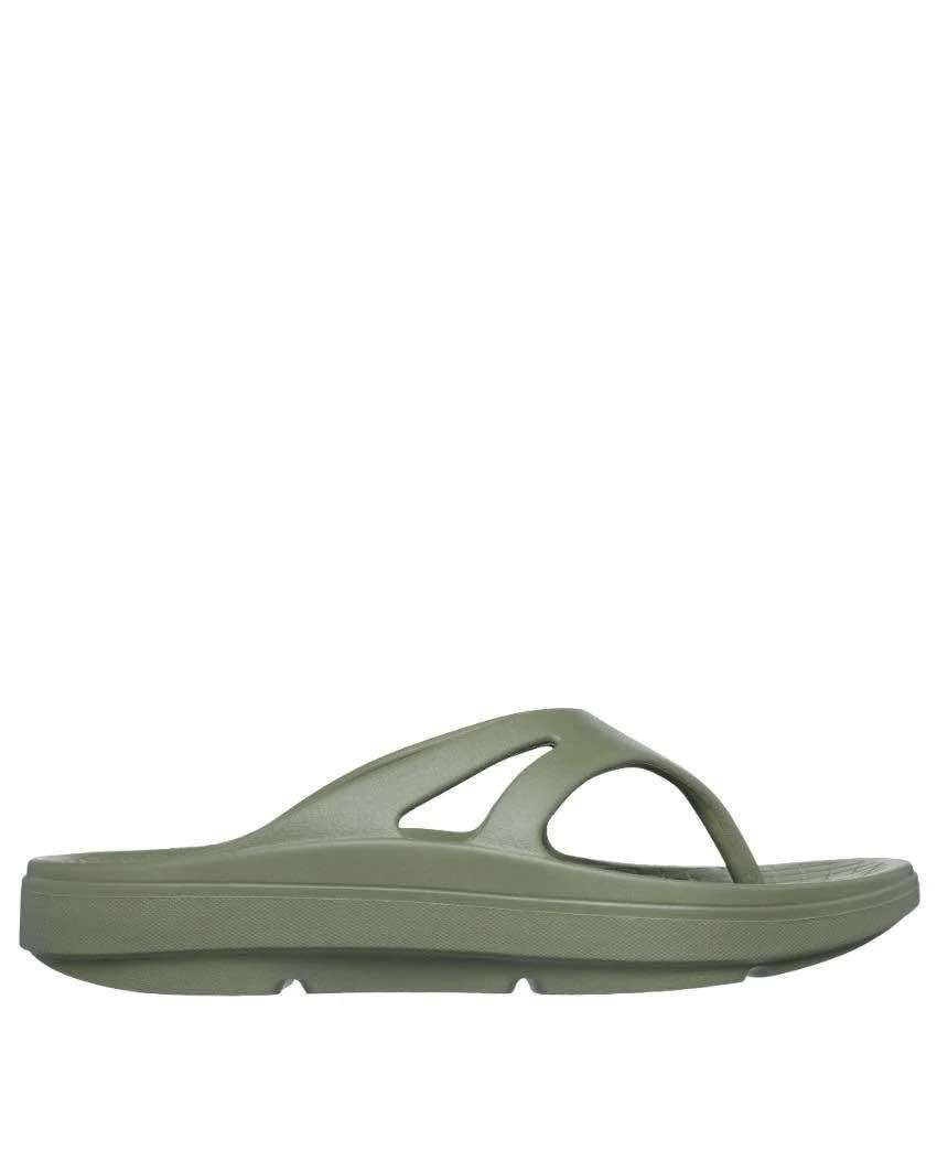 SKECHERS MENS RELAXED FIT: RELAY RE-BOUNCE 3 POINT - OLIVE