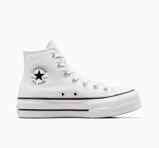 CONVERSE WOMENS CHUCK TAYLOR ALL STAR LIFT HI - WHITE/BLACK