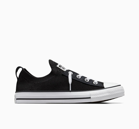 CONVERSE WOMENS Chuck Taylor All Star Shoreline Knit Slip Low Top - Black