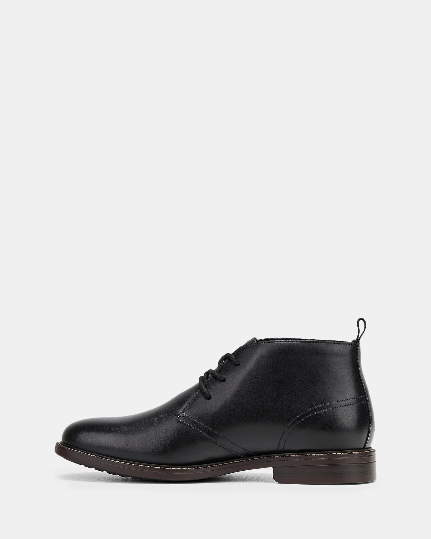 HUSH PUPPIES HARBOUR - BLACK BURNISH