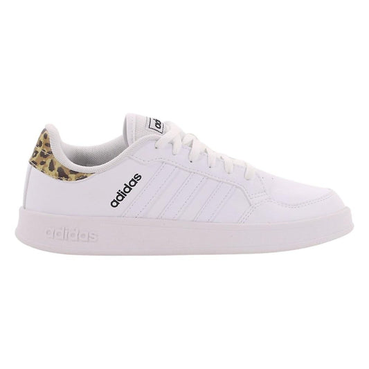 ADIDAS WOMENS BREAKNET - WHITE/WHITE/BLACK