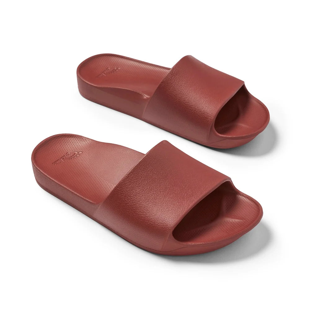 ARCHIES ARCH SUPPORT SLIDES - SANGRIA RED