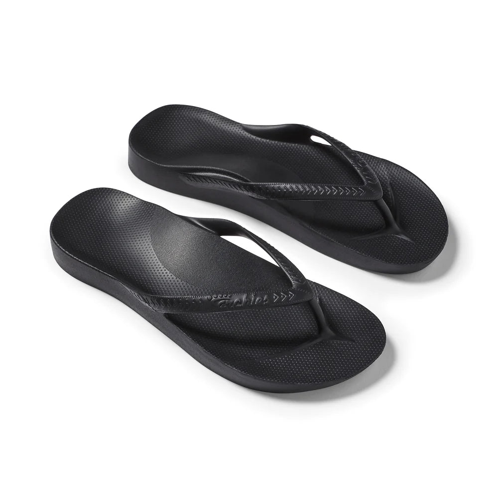 ARCHIES ARCH SUPPORT JANDALS - BLACK