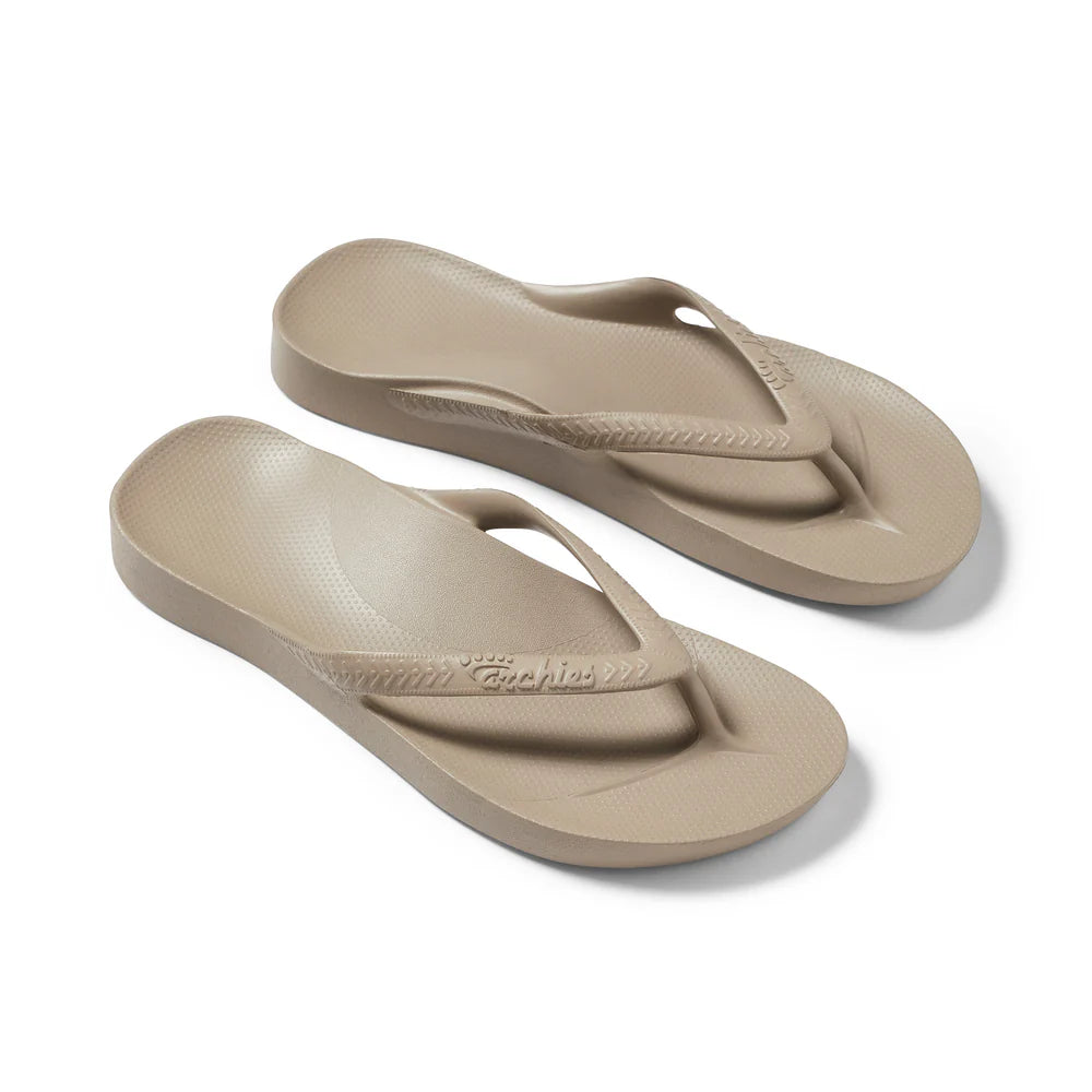 ARCHIES ARCH SUPPORT JANDALS - TAUPE