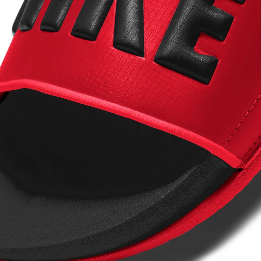 NIKE OFFCOURT SLIDES - BLACK/UNIVERSITY RED