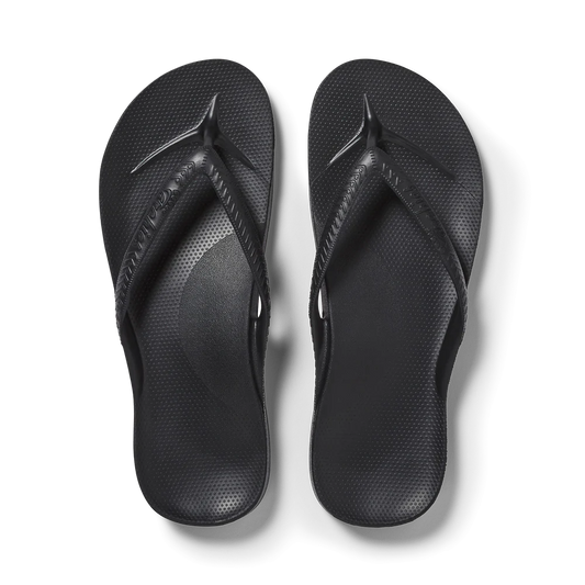 ARCHIES ARCH SUPPORT JANDALS - BLACK