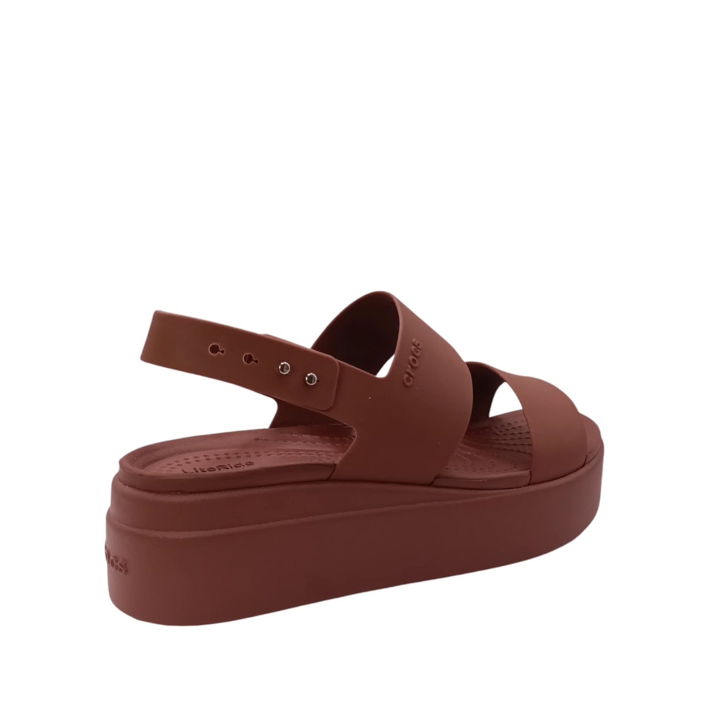 CROCS BROOKLYN LOW WEDGE - DARK CLAY