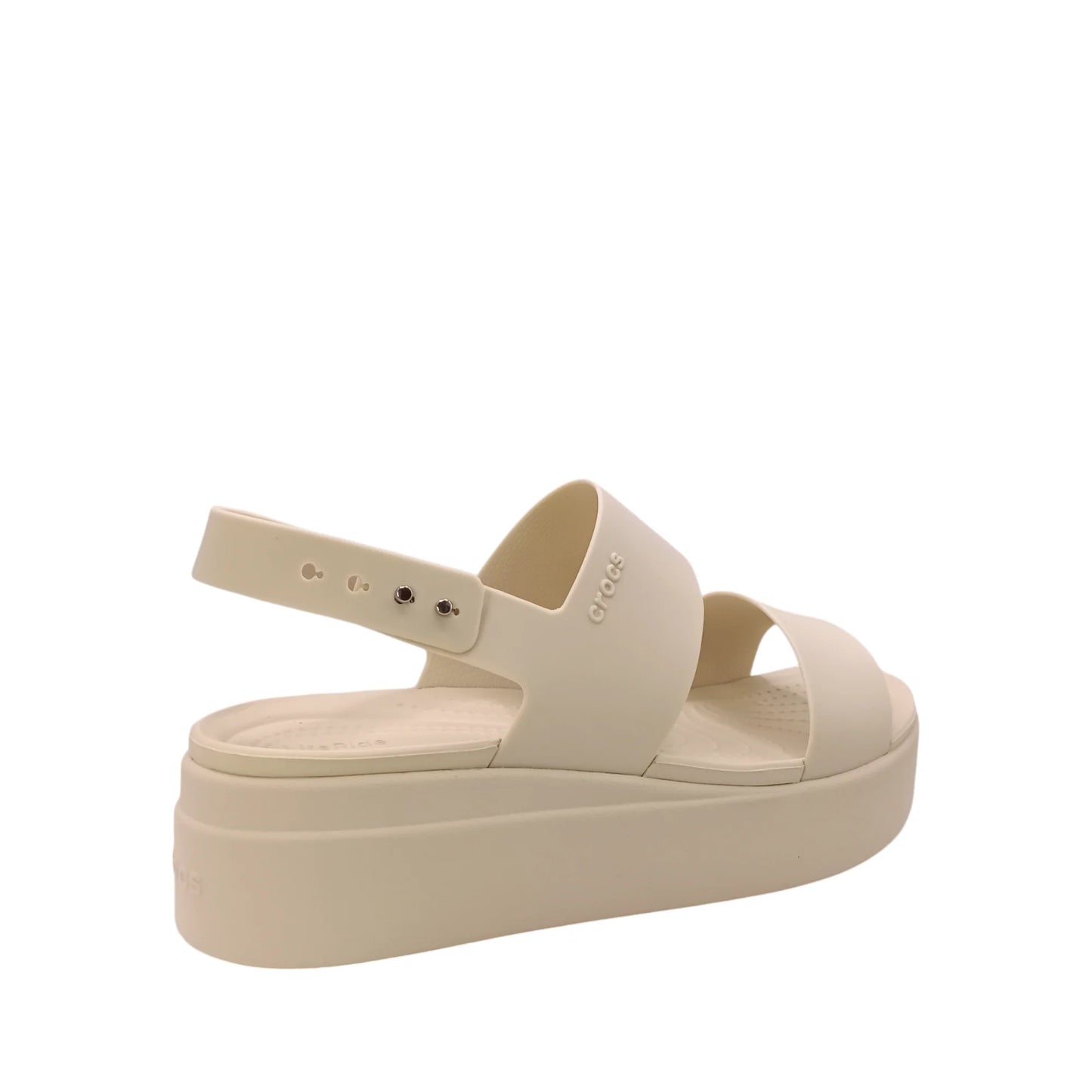 CROCS BROOKLYN LOW WEDGE - SANDSTONE