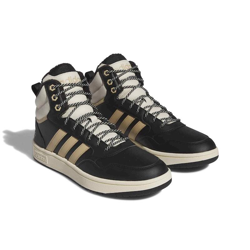 ADIDAS HOOPS 3.0 MID WTR - BLACK/BEIGE