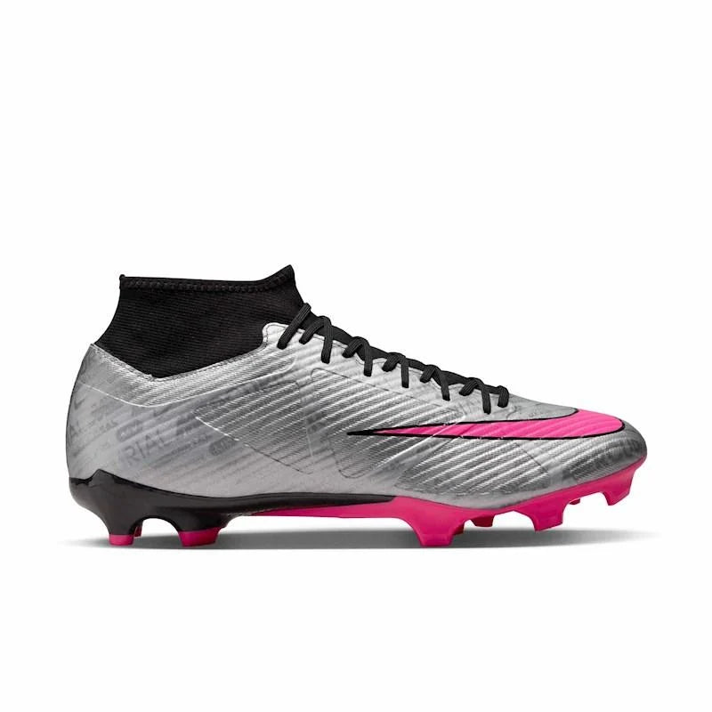 NIKE ZOOM SUPERFLY 9 ACADEMY XXV FG/MG - METALLIC SILVER/HYPER PINK