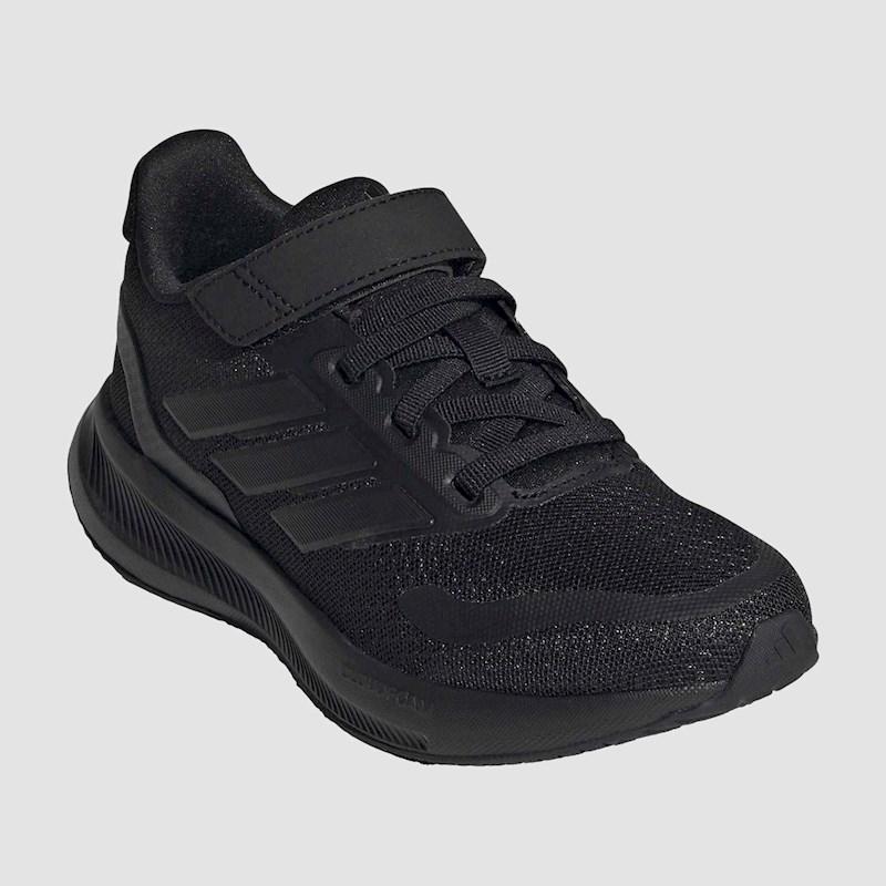 ADIDAS KIDS RUNFALCON 5 ELASTIC - BLACK/BLACK