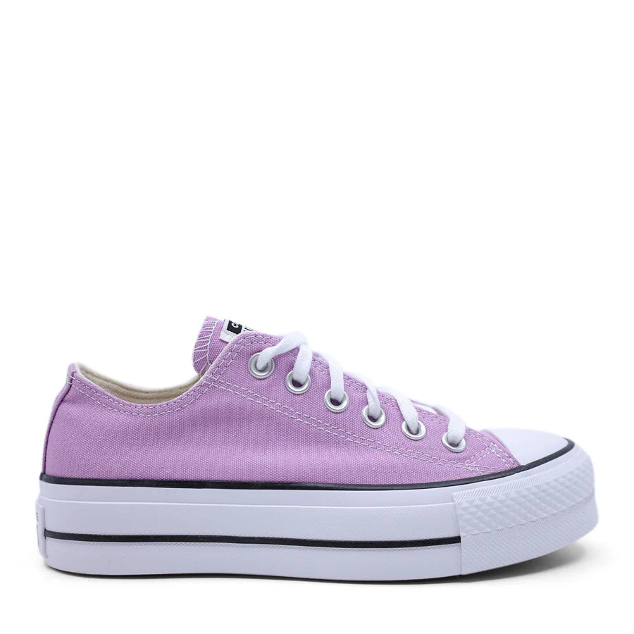 CONVERSE WOMENS CHUCK TAYLOR ALL STAR LIFT OX - CLASSIC AMETHYST/WHITE/BLACK