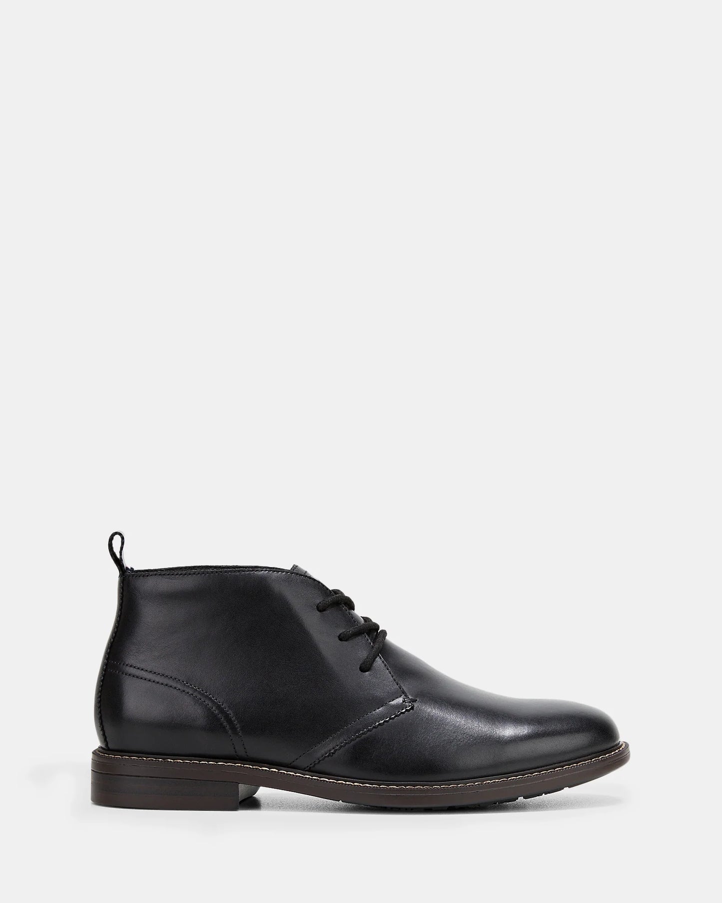 HUSH PUPPIES HARBOUR - BLACK BURNISH