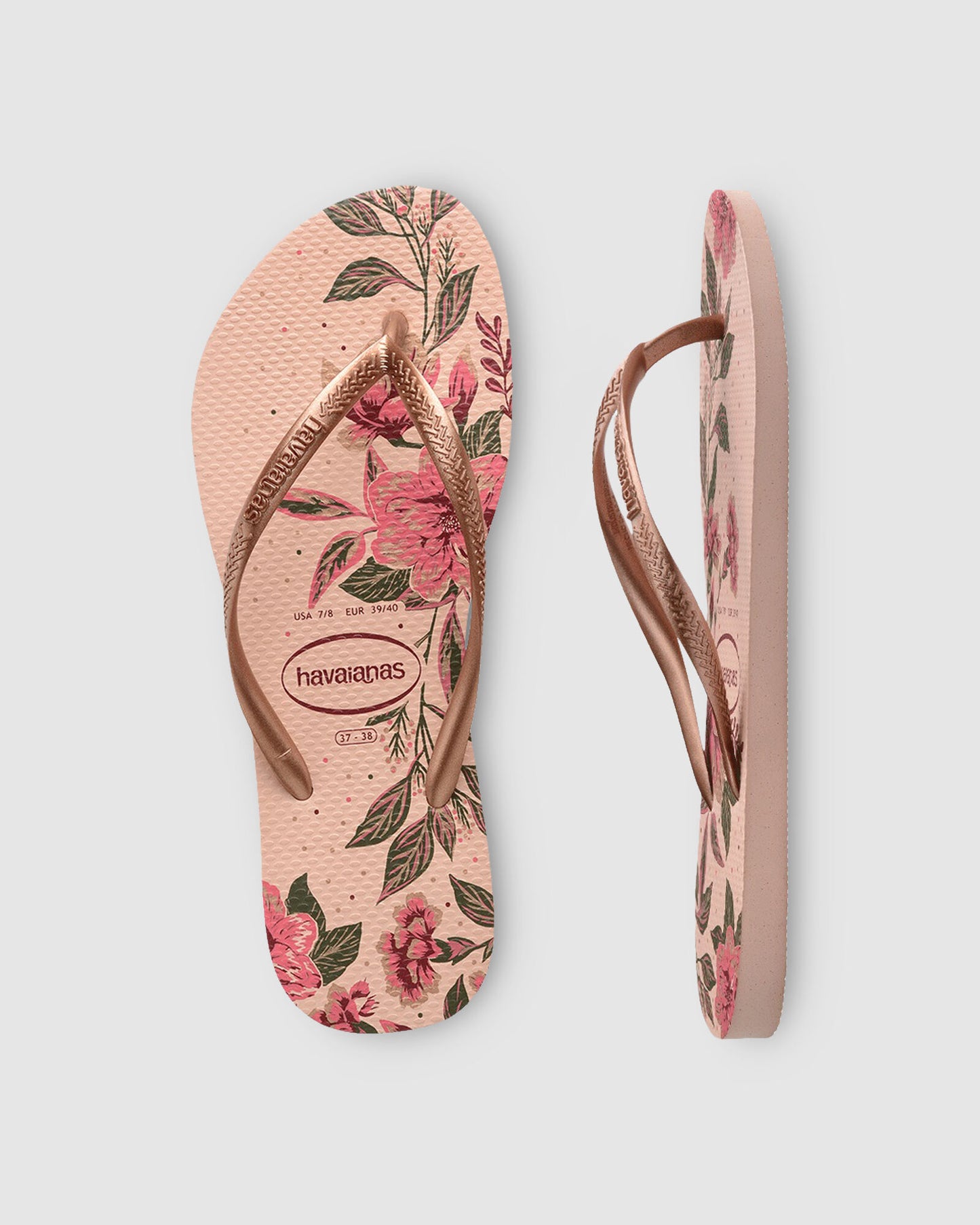 HAVAIANAS SLIM ORGANIC FC - BALLET ROSE/GOLD