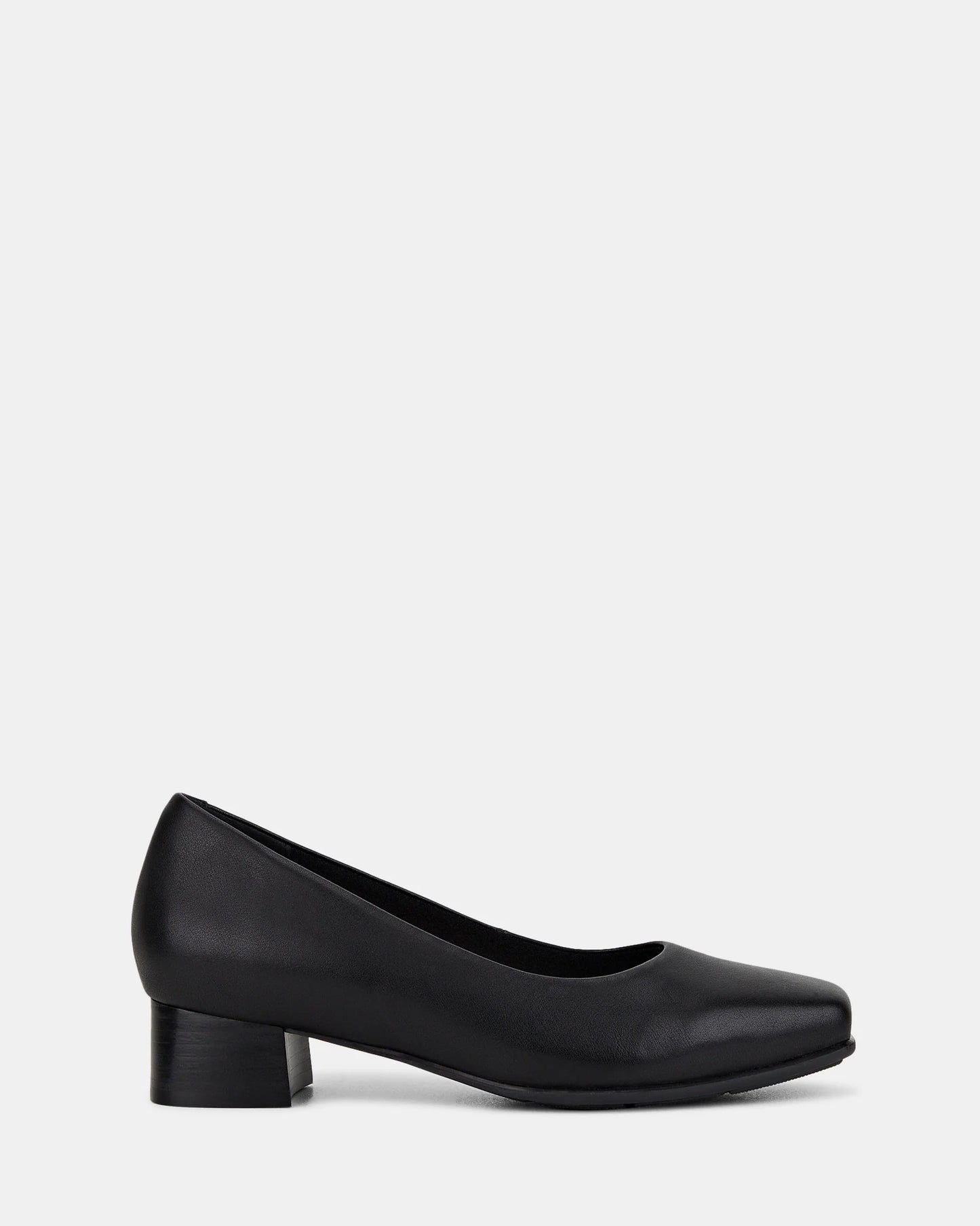 HUSH PUPPIES WOMENS THE LOW SQUARE - BLACK