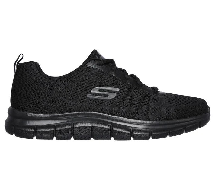 SKECHERS MENS TRACK MOULTON - BLACK