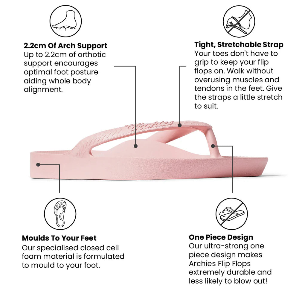 ARCHIES ARCH SUPPORT JANDALS - PINK