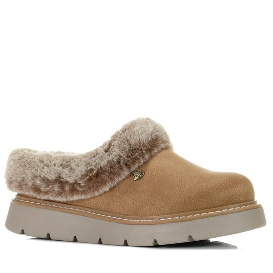 SKECHERS BOBS WOMENS KEEPSAKES LITE COZY BLEND - CHESTNUT