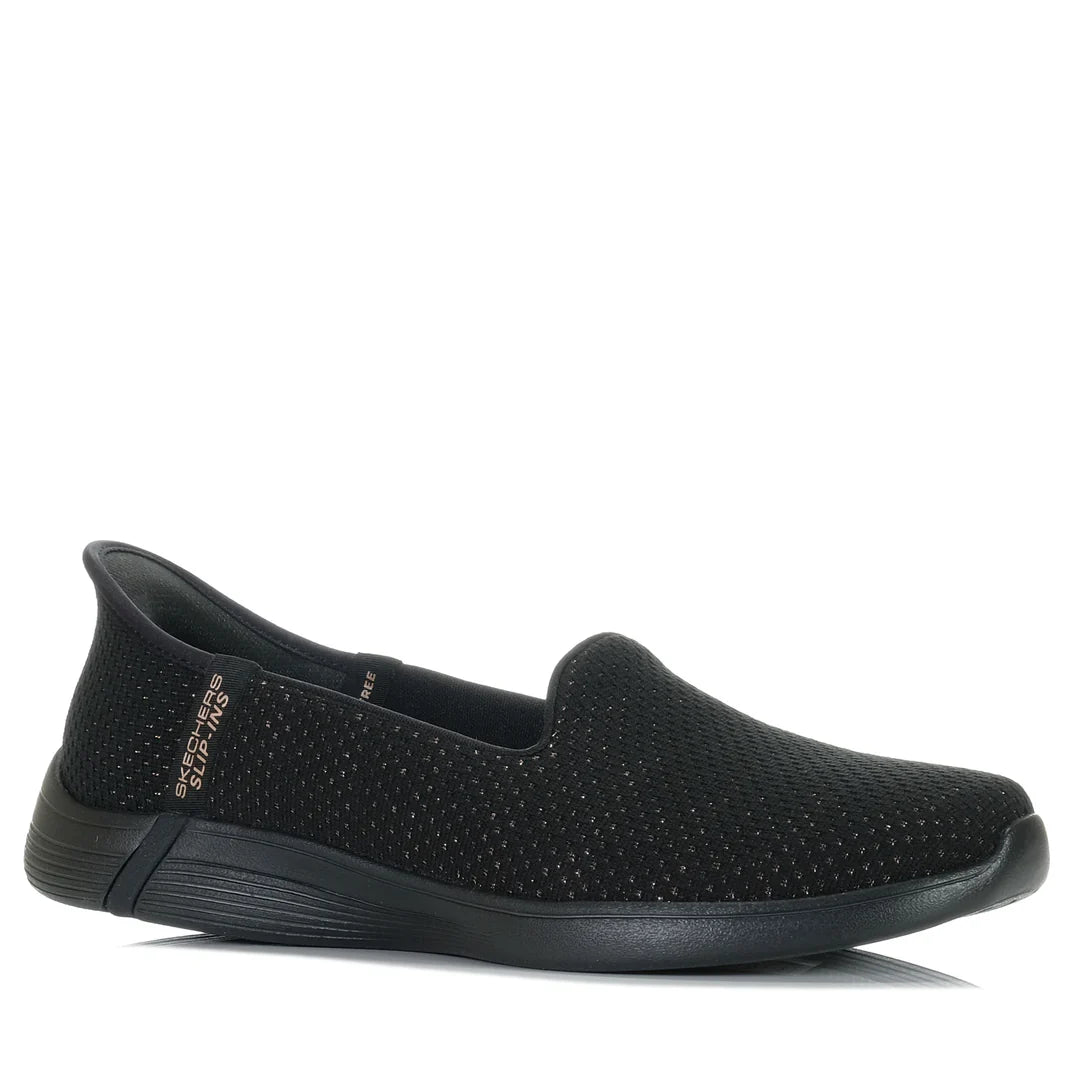 SKECHERS SLIP INS ON THE GO SWIFT LUMINARY - BLACK/ROSE GOLD