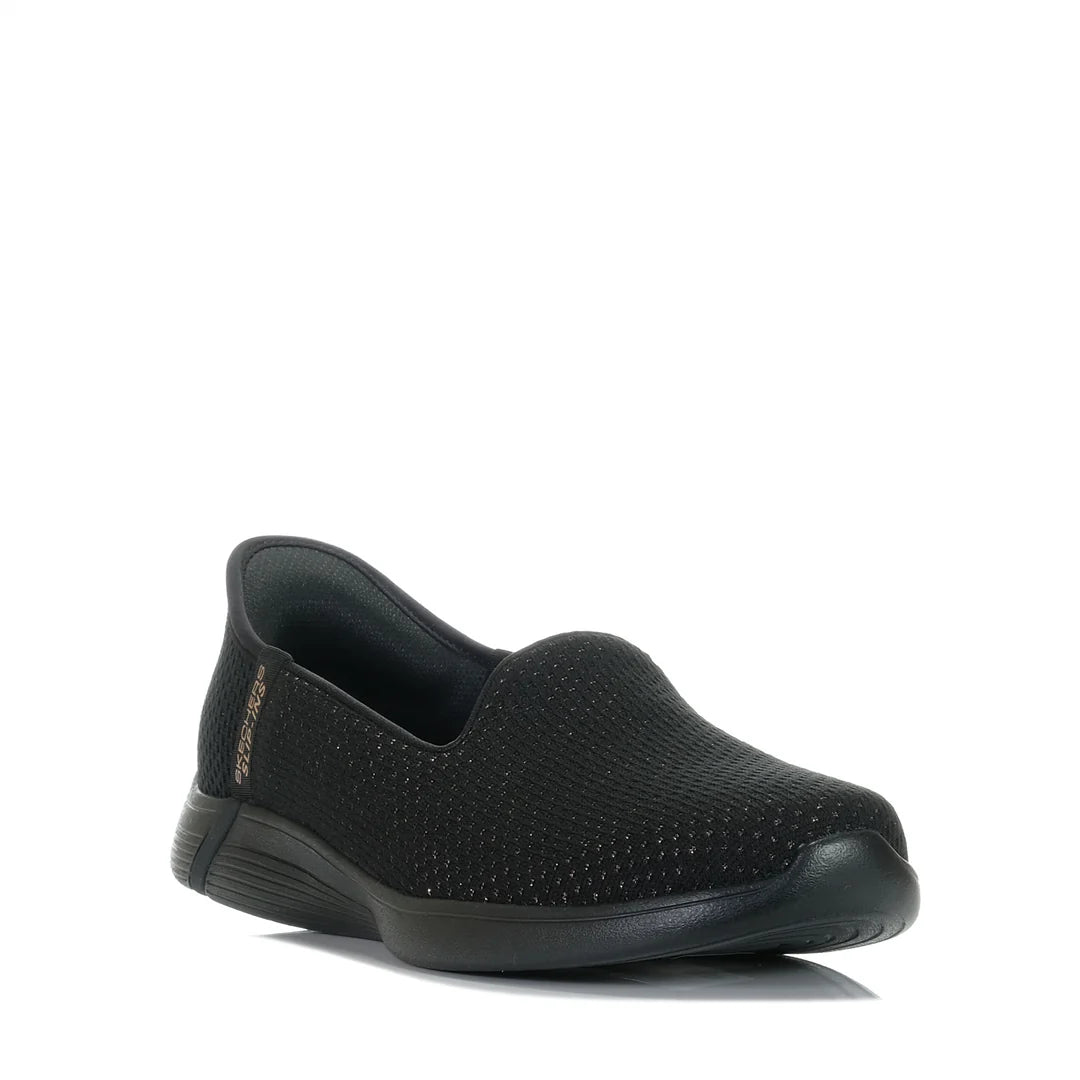 SKECHERS SLIP INS ON THE GO SWIFT LUMINARY - BLACK/ROSE GOLD