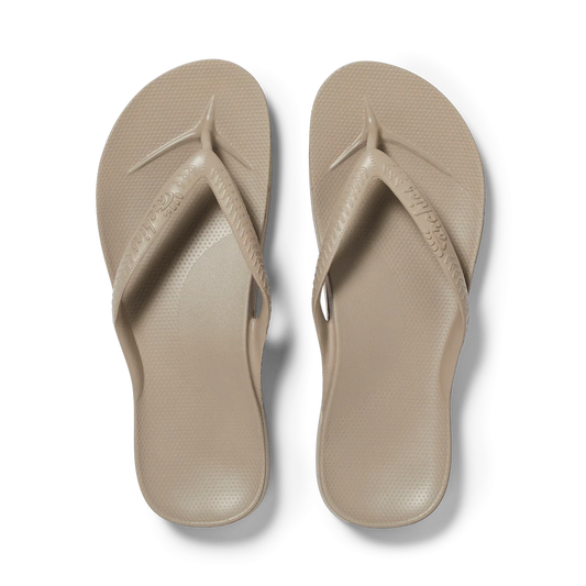 ARCHIES ARCH SUPPORT JANDALS - TAUPE