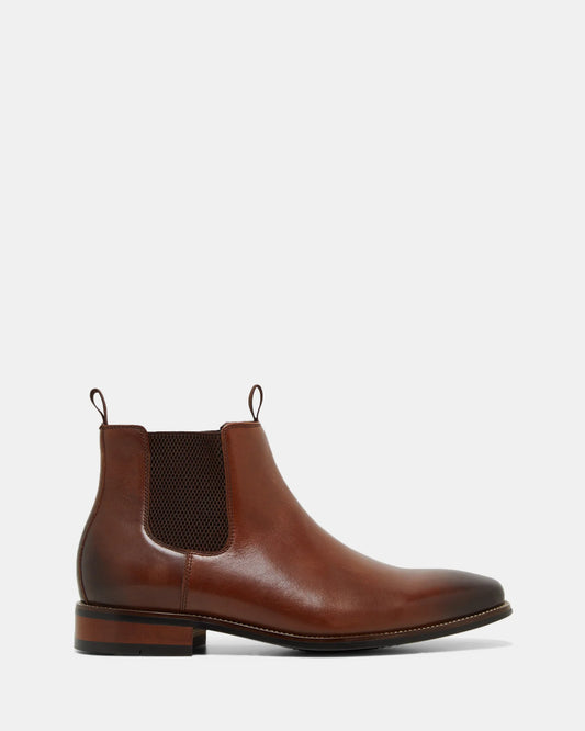 HUSH PUPPIES WISCONSIN - COGNAC BURNISH