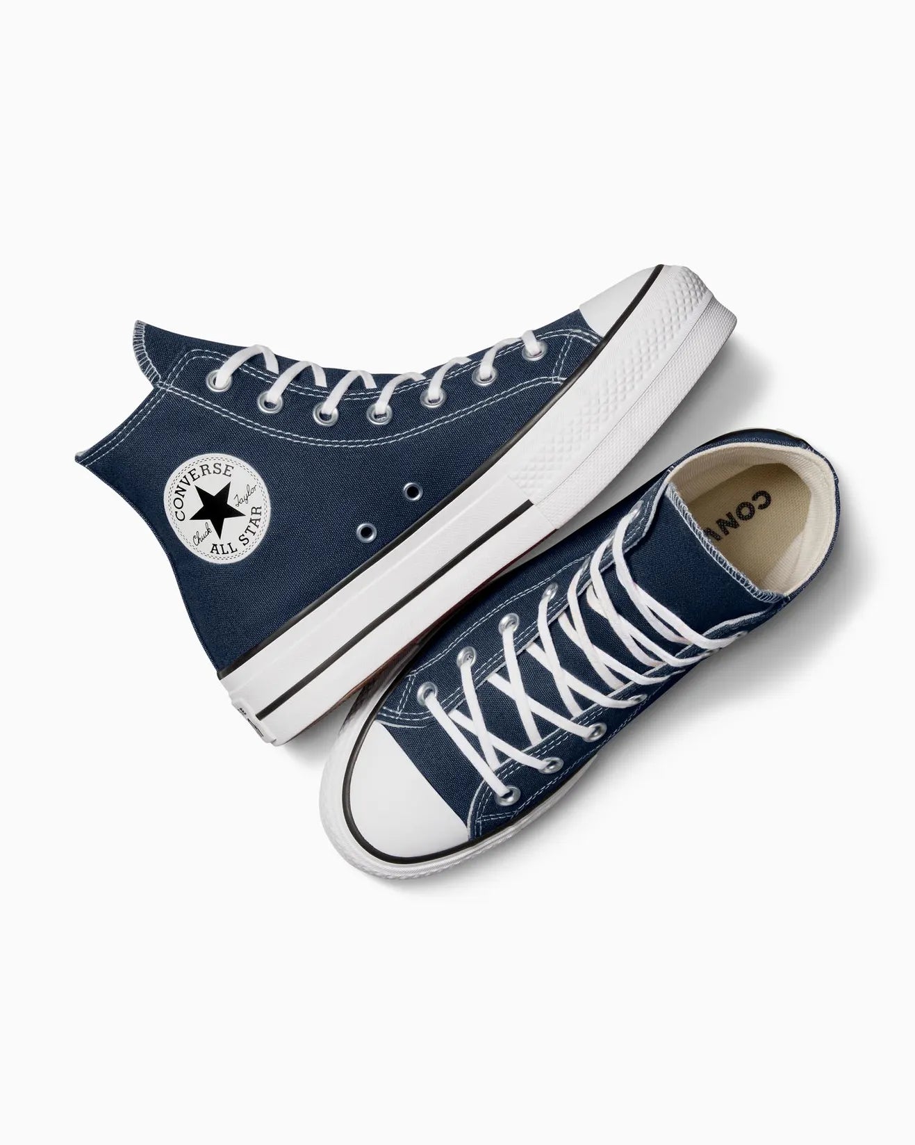 CONVERSE WOMENS CHUCK TAYLOR ALL STAR LIFT PLATFORM HI - NAVY