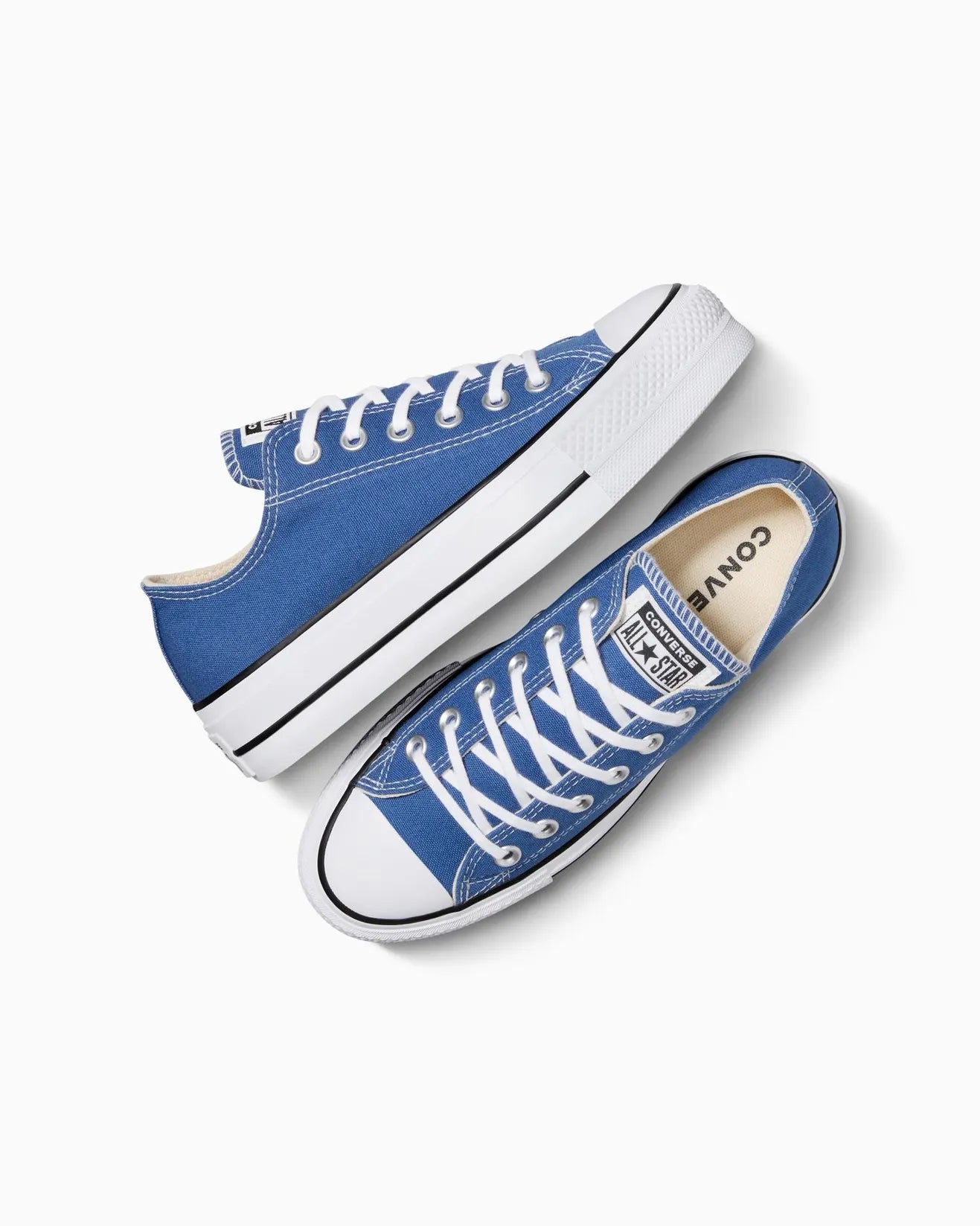 CONVERSE WOMENS CHUCK TAYLOR ALL STAR LIFT OX - ARMOR BLUE/WHITE/BLACK