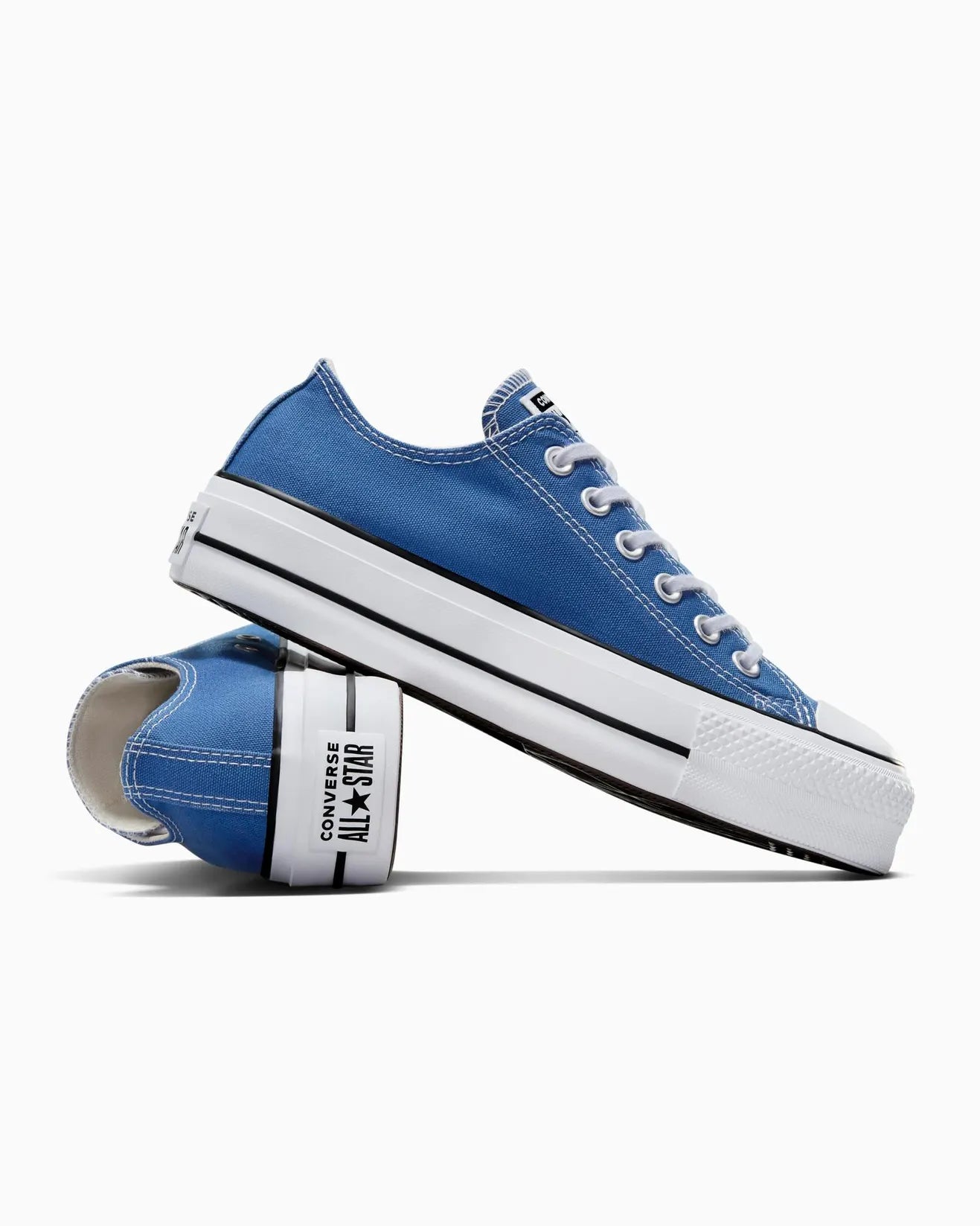 CONVERSE WOMENS CHUCK TAYLOR ALL STAR LIFT OX - ARMOR BLUE/WHITE/BLACK