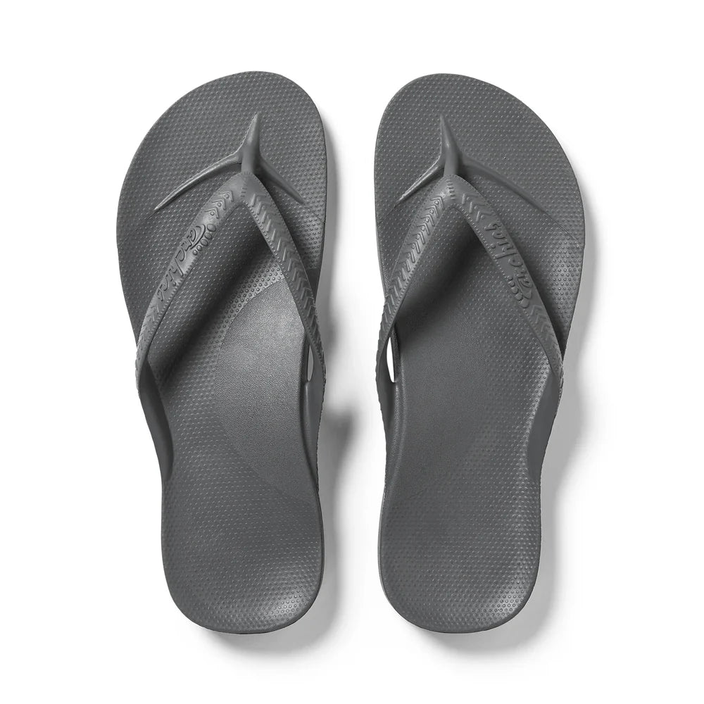 ARCHIES ARCH SUPPORT JANDALS - CHARCOAL