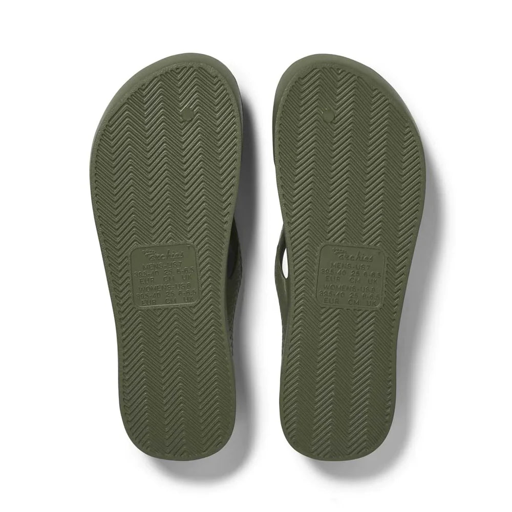 ARCHIES ARCH SUPPORT JANDALS - KHAKI