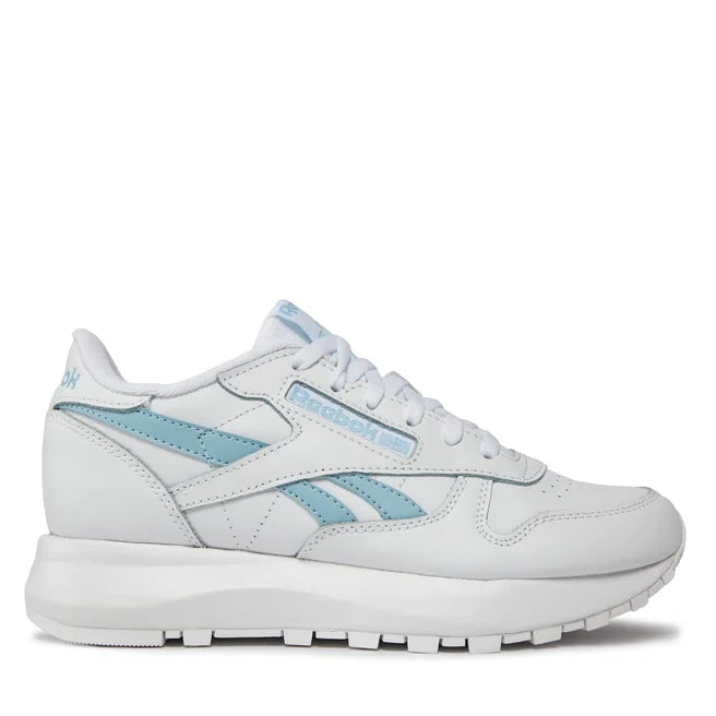 REEBOK WOMENS CLASSIC LEATHER - WHITE/BLUE